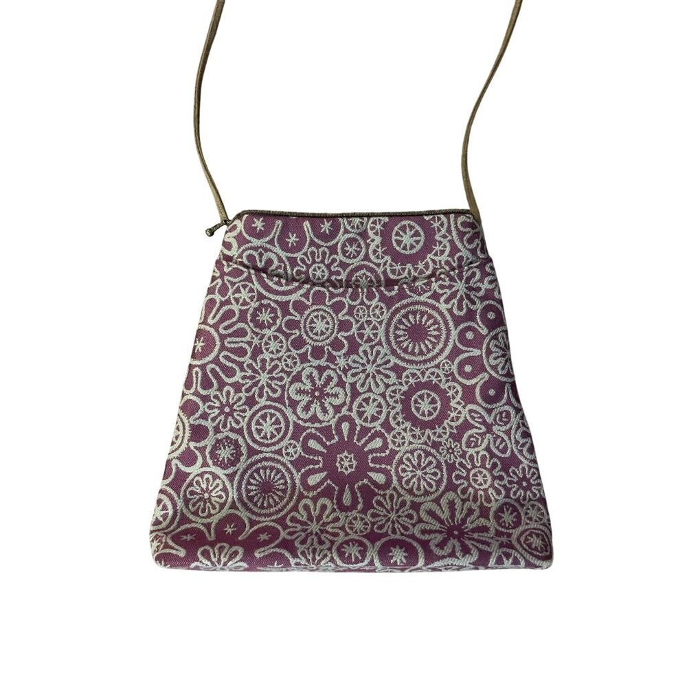 Maruca Sparrow Crossbody Bag Used Burgundy Green - Picture 14 of 16